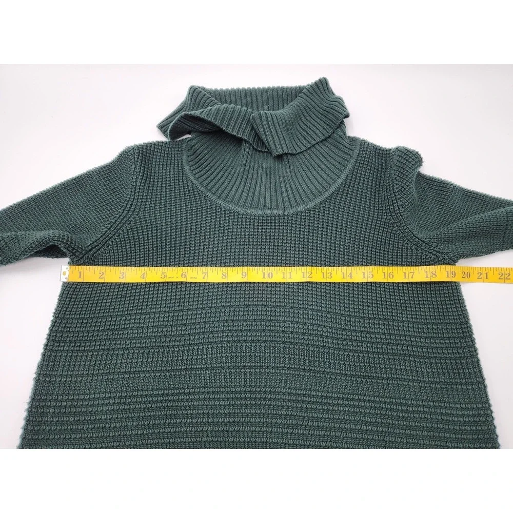 Womens‎ Calvin Klein Cowl Neck Knit Sweater Green Long Sleevei